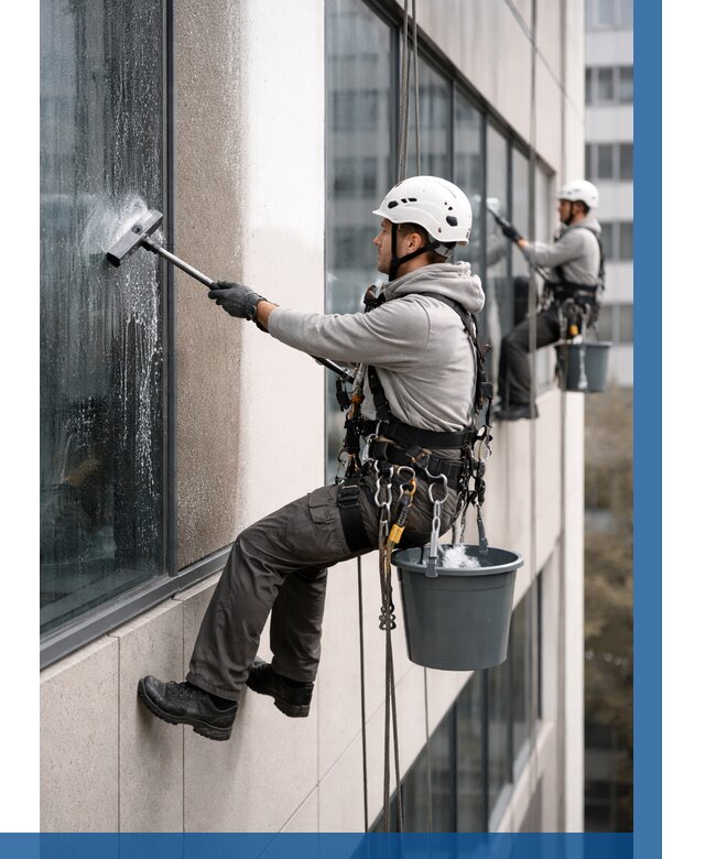 Мойка фасадов зданий в Назарове под ключ от 360 р. | ВЫСОТНИК-Нрв