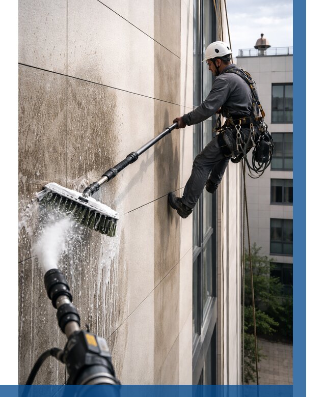 Мойка фасада из керамогранита в Назарове от 308 р. | ВЫСОТНИК-Нрв