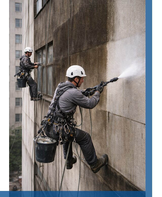 Очистка фасада от копоти в Назарове от 257 р. | ВЫСОТНИК-Нрв