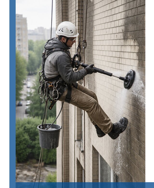 Очистка фасада от копоти в Назарове профессионально и безопасно