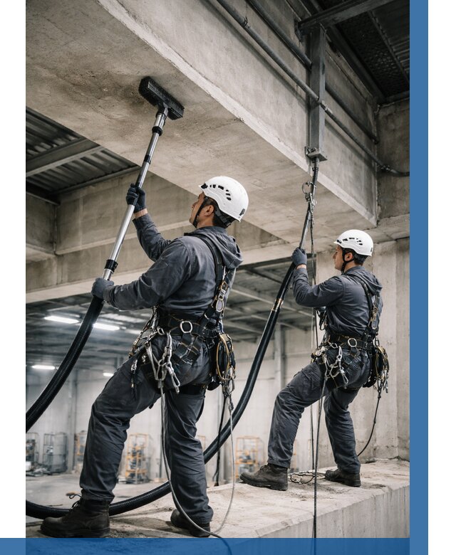 Обеспыливание потолочных конструкций в Назарове от 257 р. |ВЫСОТНИК-Нрв