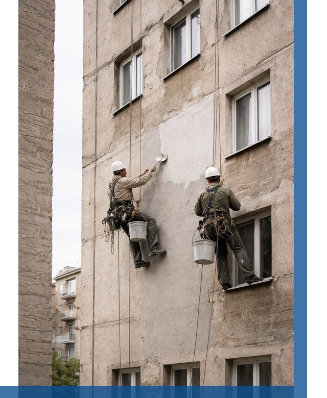 Косметический ремонт фасада в Назарове от 1131 р. | ВЫСОТНИК-Нрв