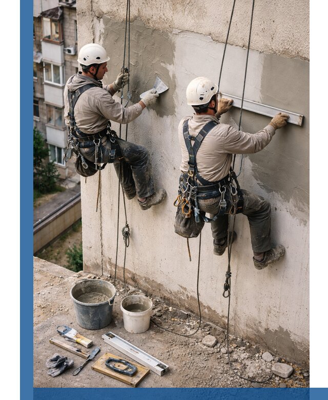 Комплексный ремонт штукатурного фасада с гарантией в Назарове