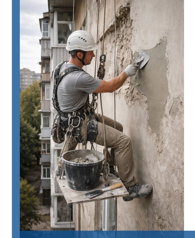 Восстановление фасадной штукатурки в Назарове с гарантией качества