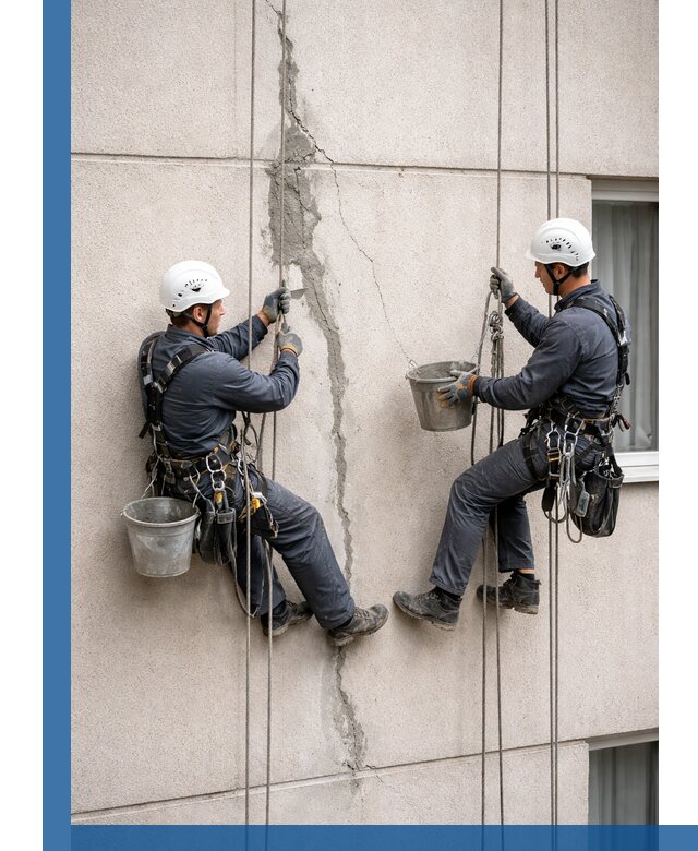 Заделка трещин на фасаде в Назарове с гарантийным ремонтом