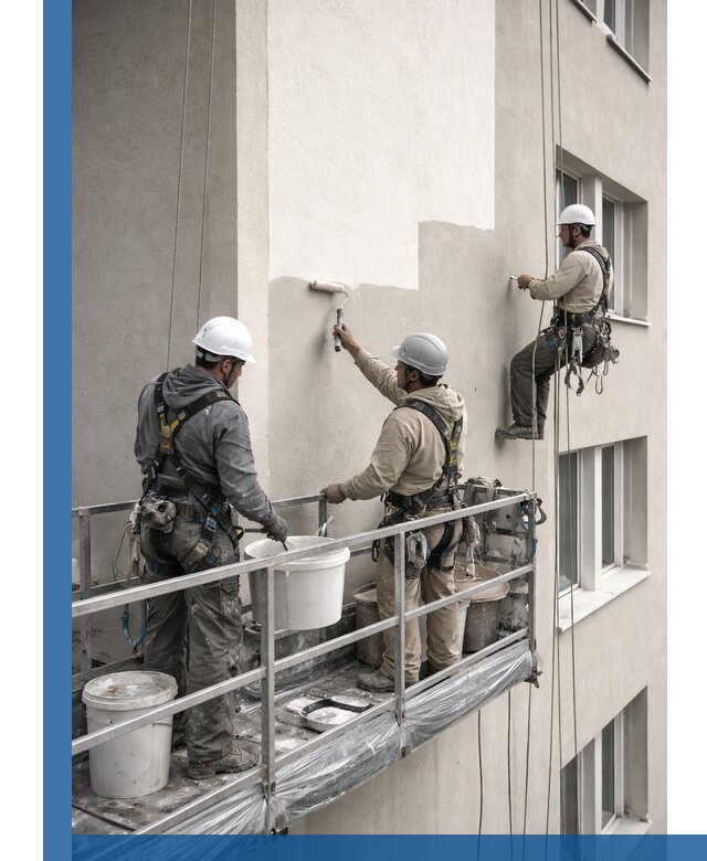 Покраска оштукатуренного фасада в Назарове под ключ с гарантией