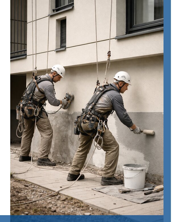 Окраска цоколя здания в Назарове от 463 р. под ключ | ВЫСОТНИК-Нрв