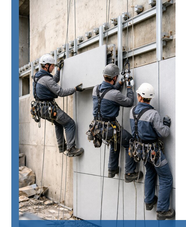 Монтаж вентилируемого фасада в Назарове под ключ с гарантией качества