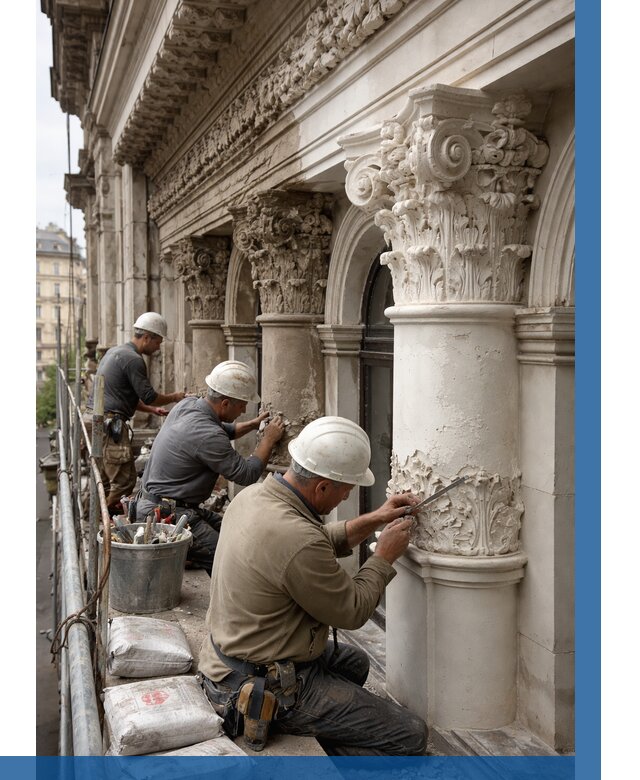 Реставрация фасадной лепнины в Назарове от 2570 р. | ВЫСОТНИК-Нрв