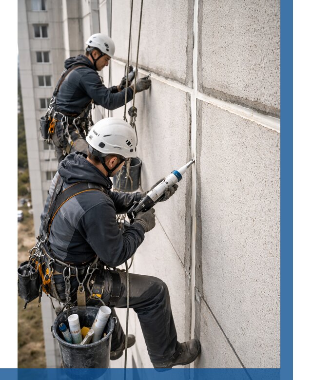 Герметизация межпанельных швов в Назарове от 719 р. | ВЫСОТНИК-Нрв