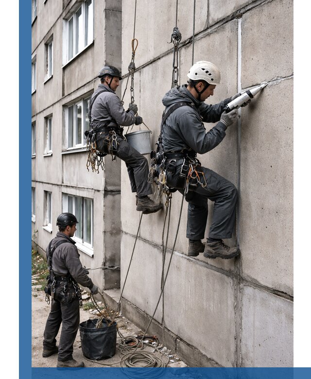 Герметизация межпанельных швов в Назарове с гарантией герметичности