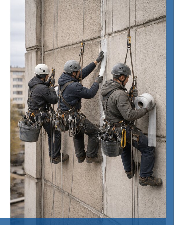 Ремонт межпанельных швов в Назарове от 771 р. | ВЫСОТНИК-Нрв