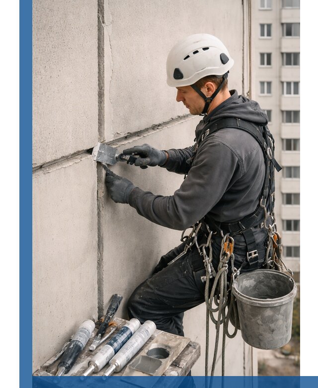 Ремонт межпанельных швов в Назарове герметизация и восстановление