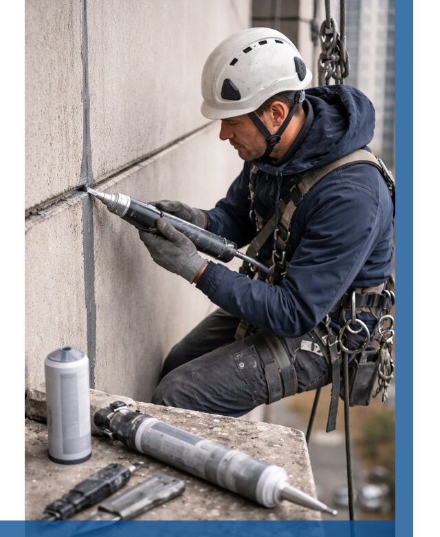 Вторичная герметизация швов в Назарове от 463 р. | ВЫСОТНИК-Нрв