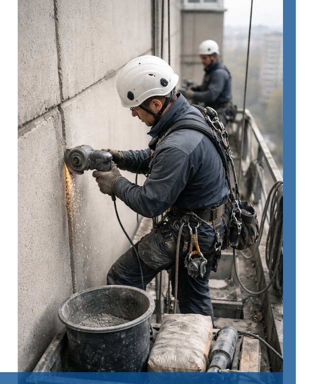 Штробление межпанельных швов в Назарове от 1233 р. | ВЫСОТНИК-Нрв