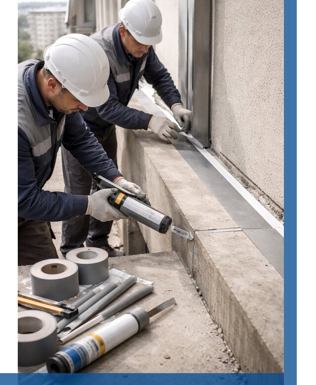 Герметизация примыкания балкона в Назарове от 4625 р. | ВЫСОТНИК-Нрв