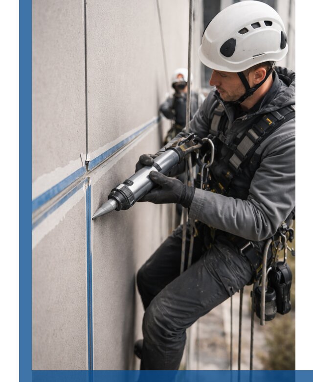 Герметизация стыков фасадных панелей в Назарове качественно и быстро