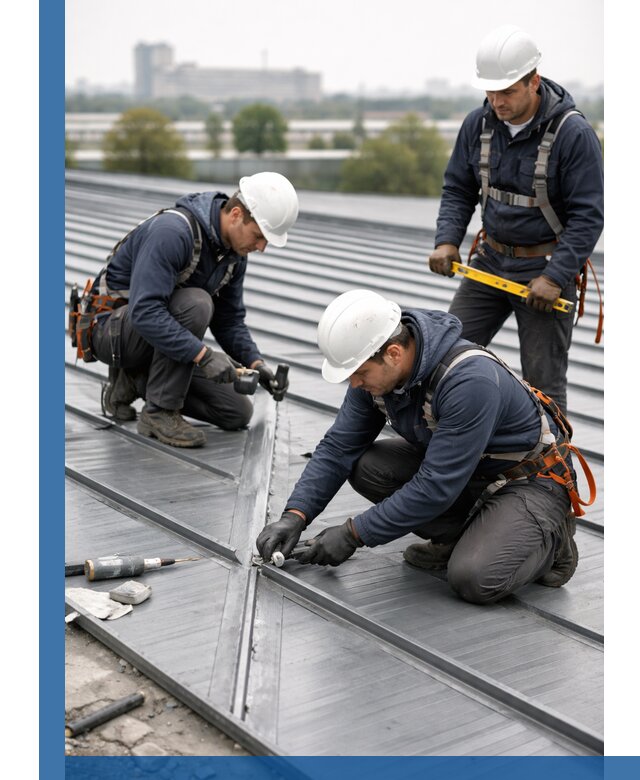 Ремонт фальцевой кровли в Назарове срочно и качественно