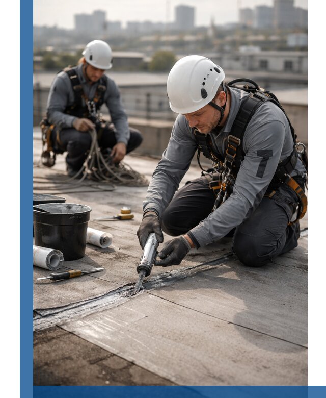 Аварийное и капитальное устранение протечек кровли в Назарове