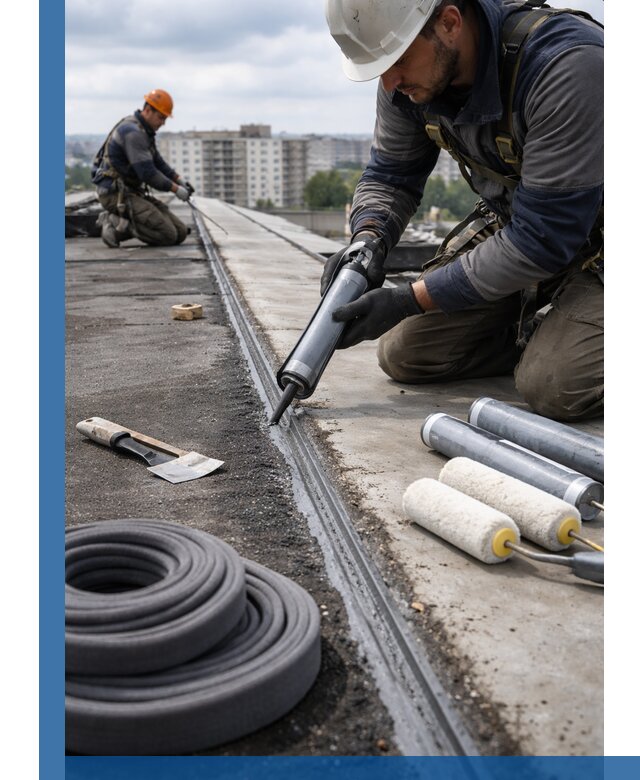 Герметизация швов кровли в Назарове с гарантией герметичности