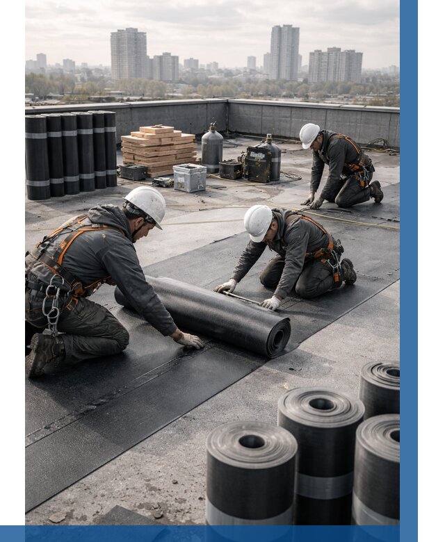 Монтаж мягкой кровли под ключ в Назарове от 463 р. | ВЫСОТНИК-Нрв