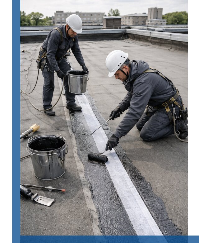 Гидроизоляция кровли мастикой в Назарове надежная защита