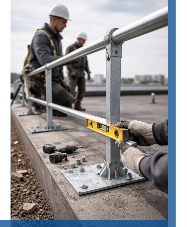 Монтаж кровельного ограждения в Назарове от 1233 р. | ВЫСОТНИК-Нрв