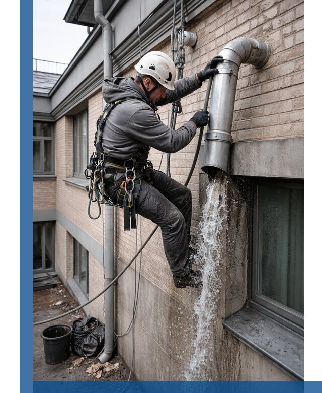 Профессиональная прочистка водосточных труб в Назарове с гарантией