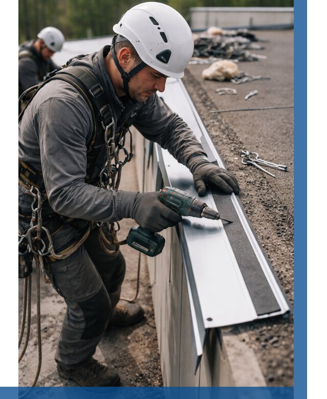 Монтаж капельника на кровле в Назарове от 308 р. | ВЫСОТНИК-Нрв