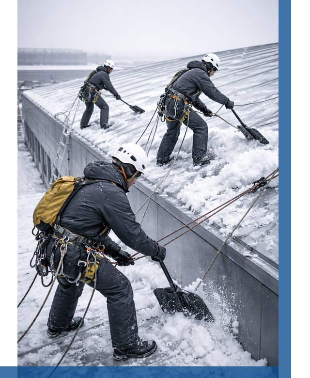 Очистка навесов от снега в Назарове от 4625 р. | ВЫСОТНИК-Нрв