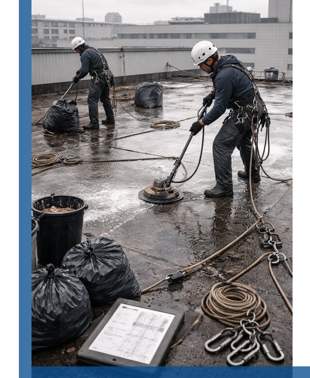 Плановая очистка кровли по графику в Назарове для безопасности