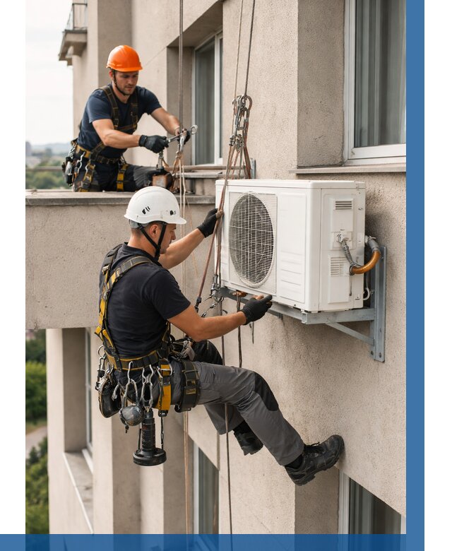 Монтаж внешнего блока кондиционера в Назарове от 6681 р. | ВЫСОТНИК-Нрв