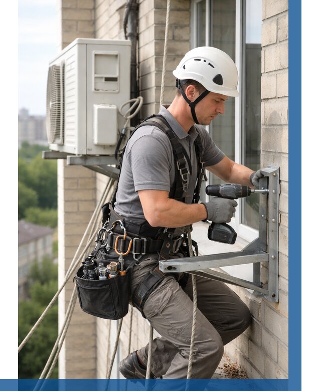 Установка кронштейнов кондиционера в Назарове от 3597 р. | ВЫСОТНИК-Нрв