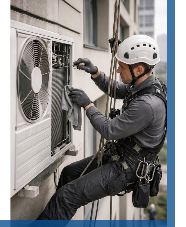 Обслуживание внешнего блока кондиционера в Назарове от 2775 р.ВЫСОТНИК-Нрв