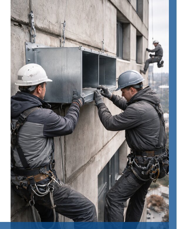 Монтаж вентиляционных коробов в Назарове от 3083 р. | ВЫСОТНИК-Нрв