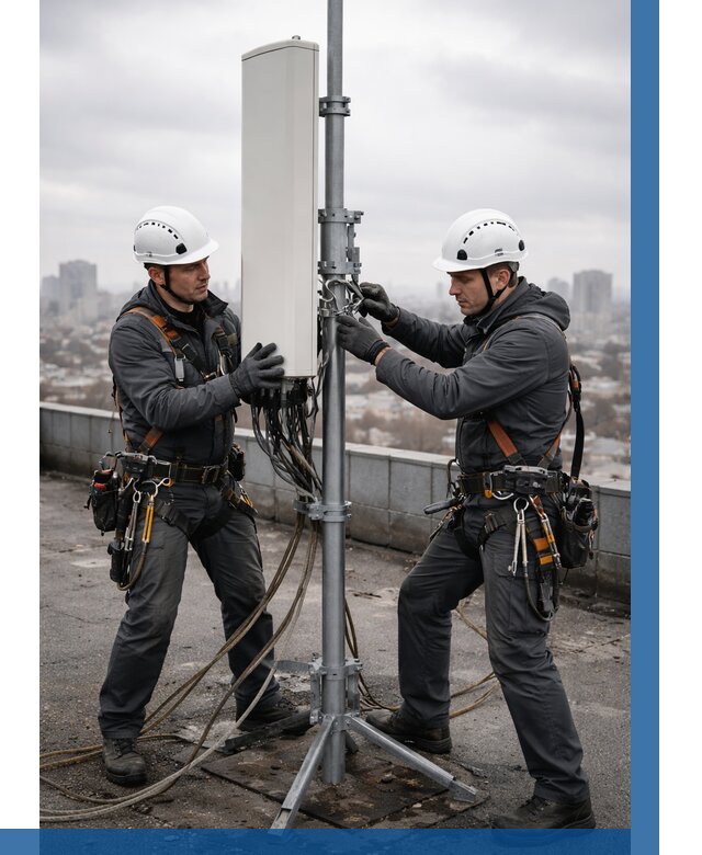 Монтаж антенн связи на крыше в Назарове от 8736 р. | ВЫСОТНИК-Нрв