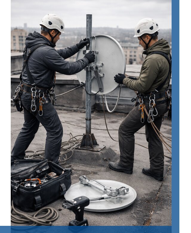 Демонтаж антенн на крыше в Назарове от 4625 р. | ВЫСОТНИК-Нрв