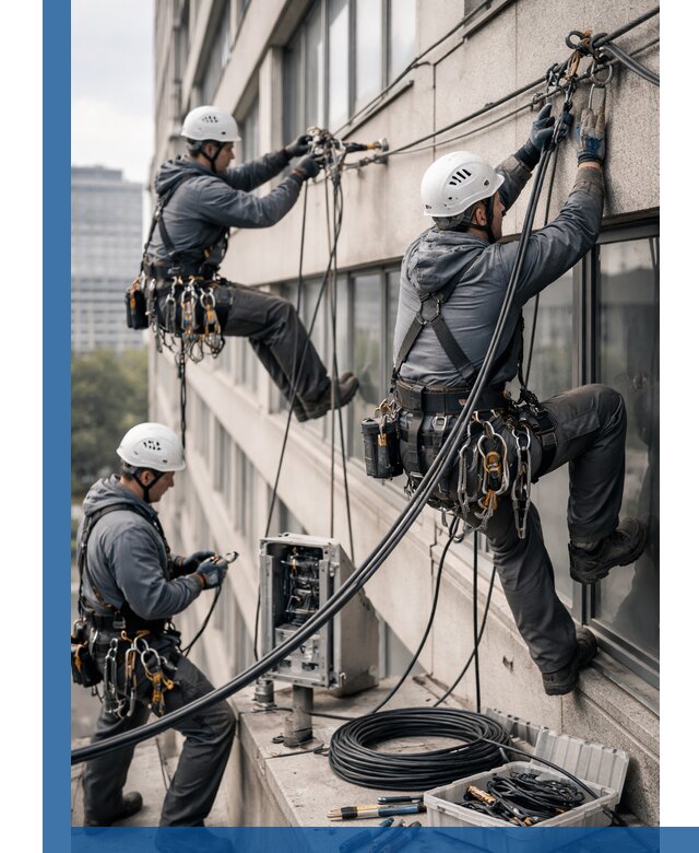 Прокладка оптоволоконного кабеля в Назарове под ключ с тестированием