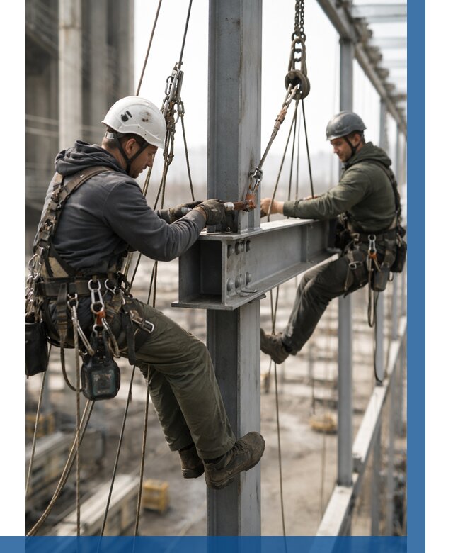 Монтаж металлоконструкций на высоте в Назарове от 3597 р. | ВЫСОТНИК-Нрв