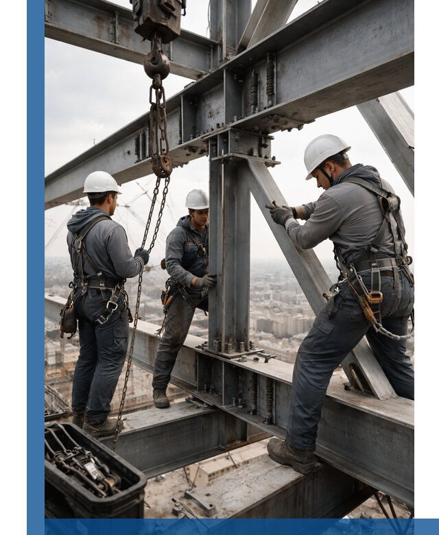 Профессиональный монтаж металлоконструкций на высоте в Назарове