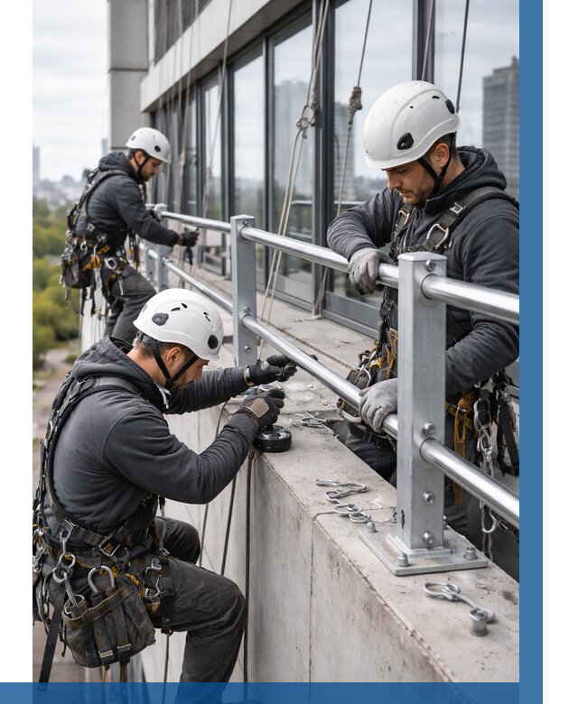Монтаж ограждений на высоте в Назарове, от 1233 р. | ВЫСОТНИК-Нрв