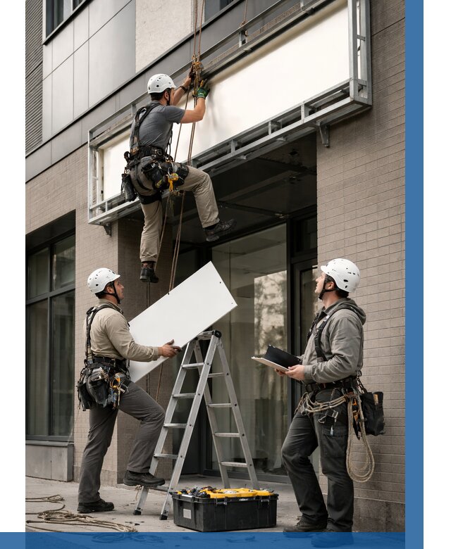 Монтаж светового короба в Назарове от 6681 р. | ВЫСОТНИК-Нрв