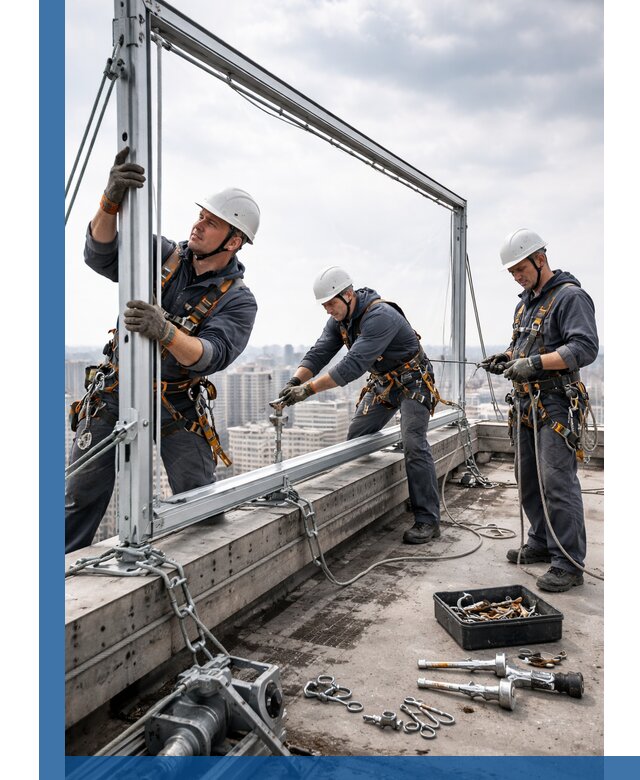 Монтаж крышных рекламных конструкций под ключ в Назарове