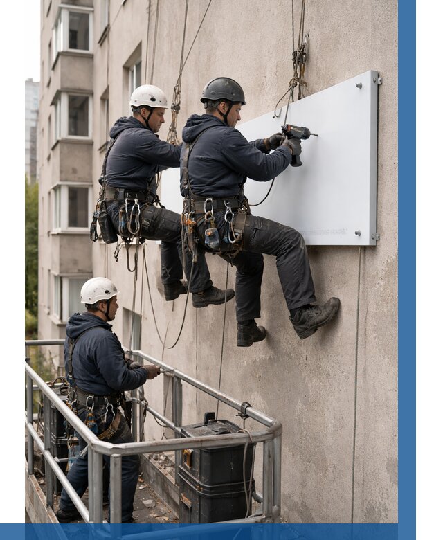 Монтаж табличек и указателей в Назарове от 3597 р. | ВЫСОТНИК-Нрв