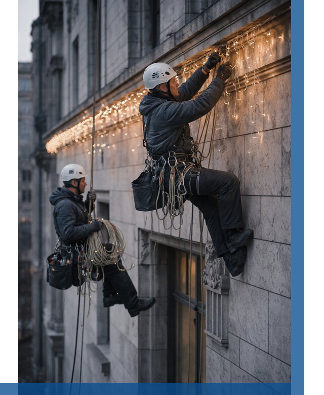 Монтаж новогодней иллюминации в Назарове от 8736 р. | ВЫСОТНИК-Нрв