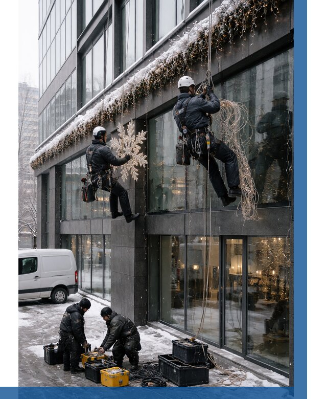 Демонтаж новогоднего оформления в Назарове от 5653 р. | ВЫСОТНИК-Нрв