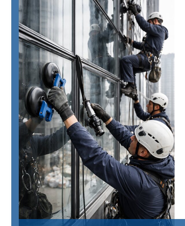 Радиусное остекление фасадов под ключ в Назарове с гарантиями