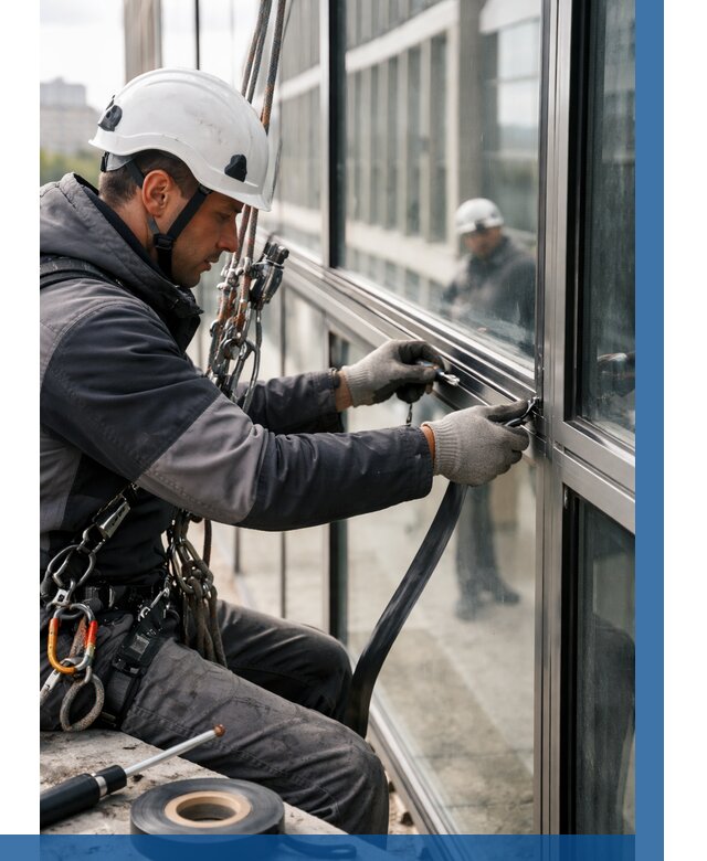 Ремонт витражных конструкций в Назарове от 3597 р. | ВЫСОТНИК-Нрв