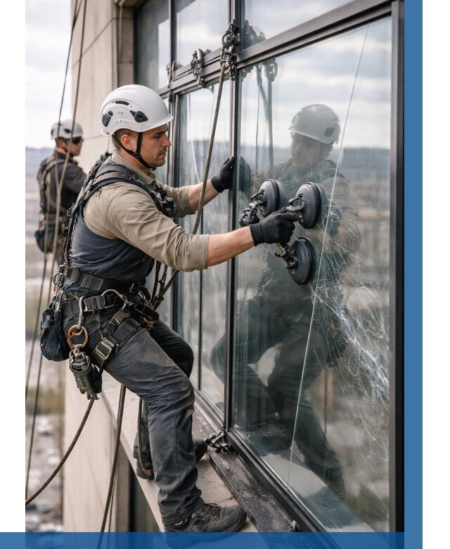 Замена стекла в витраже в Назарове под ключ от 8736 р. | ВЫСОТНИК-Нрв