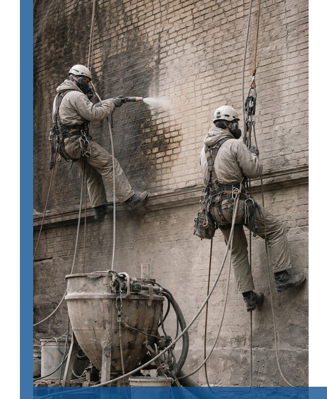 Пескоструйная очистка фасадов в Назарове профессионально